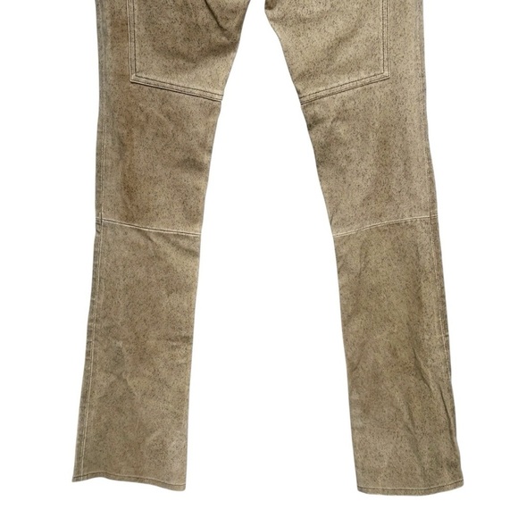 Diane Von Furstenberg Leather Straight Leg Pants Size 2 - Picture 7 of 9
